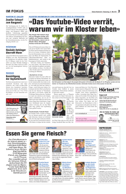 in den Obersee Nachrichten, 21.05.2015