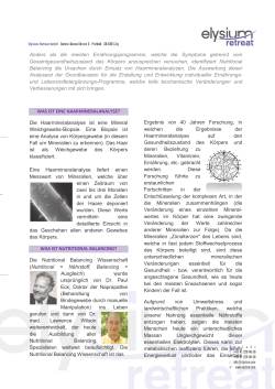 Haarmineralanalyse