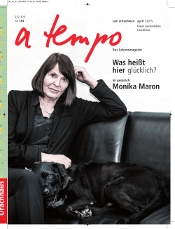 Was heißt hier glücklich? Monika Maron