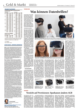 Was k&ouml;nnen Datenbrillen?