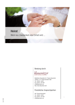 Heirat - klausnitzer.net