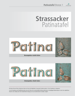 Strassacker Patinatafel Strassacker Patinatafel