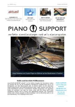 Newsletter 2-15 - Piano