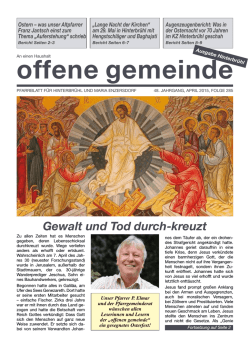Offene Gemeinde Nr. - pfarre hinterbr&uuml;hl