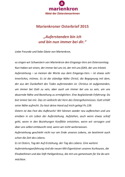 Abtei MK Osterbrief 2-2015-23.3.2015