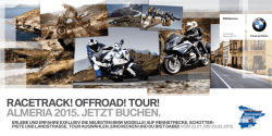 Infobrosch&uuml;re - BMW Motorrad Test