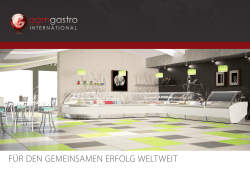 Firmenbroschüre - GGM Gastro International