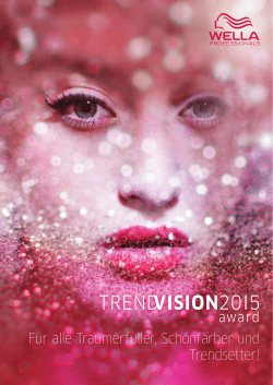 Trend Vision Award 2015 INFOBROSCHÜRE ()