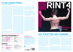 Festivalzeitung PRINT4 - Badisches Staatstheater