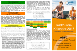 Tourenprogramm - ADFC Hameln