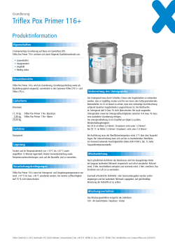 Produktinformation Triflex Pox Primer 116+