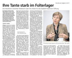 Ihre Tante starb im Folterlager