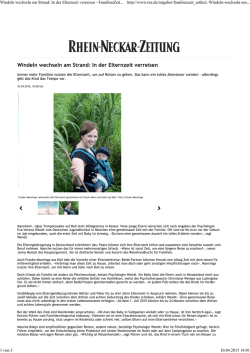 In der Elternzeit verreisen - FamilienZeit
