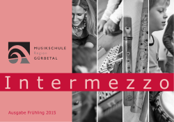 Intermezzo - Musikschule Region G&uuml;rbetal