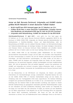 Immer am Ball: Borussia Dortmund, Unitymedia und HUAWEI