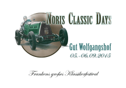 Infomappe - Noris Classic Days