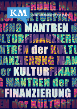 KM Magazin 04/2015 - Kulturmanagement Network