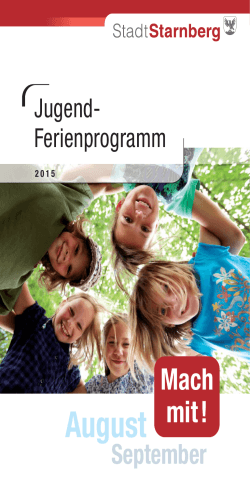 Ferienprogramm 2015