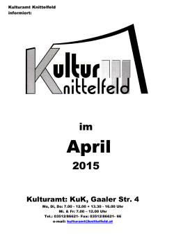 im 2015 - Knittelfeld
