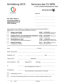 Heek Anmeldung Seminare 2015