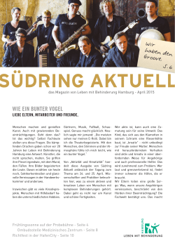 Südring Aktuell April 2015 - Leben mit Behinderung Hamburg