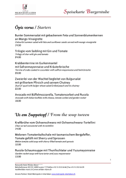Die Speisekarte als PDF