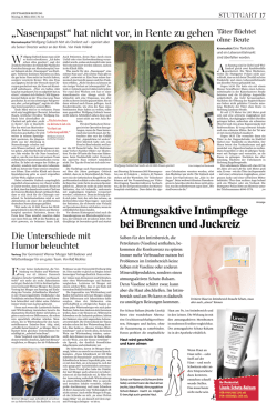 Ein Artikel aus einer Stuttgarter Tageszeitung