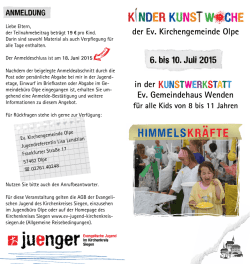 HIMMELSKR&Auml;FTE - Ev. Kirchenkreis Siegen