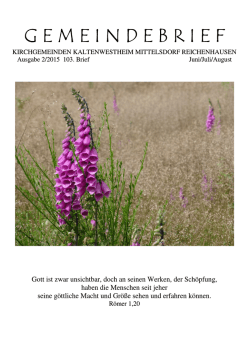 to the PDF - Kirchgemeinden Kaltenwestheim, Mittelsdorf