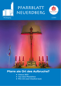 pfarrblatt neuerdberg - Pfarre Neuerdberg, Don Bosco