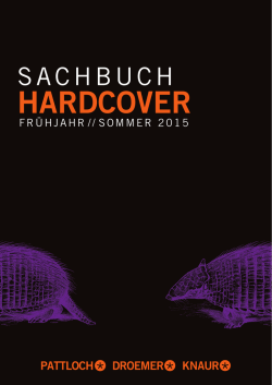 Hardcover Sachbuch Fr&uuml;hjahr 2015