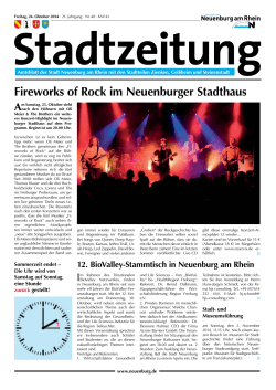 Stadtzeitung 2014 KW 43 - Stadt Neuenburg am Rhein