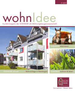 Wohnidee 01/2015 - Wohnung mieten Celle, Burgdorf, Hannover