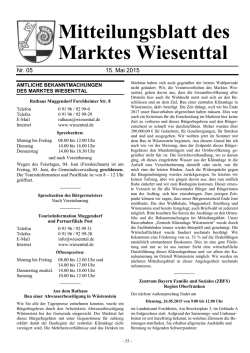 Mai - Markt Wiesenttal