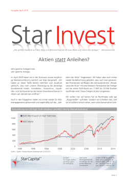 StarInvest April 2015 - Aktien statt Anleihen?