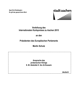 Rede als PDF laden - Internationaler Karlspreis zu Aachen