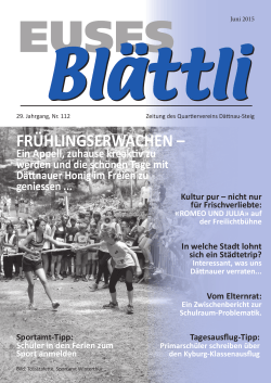 Quartierzeitung 201506 - Quartierverein Dättnau