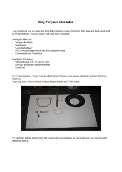Bing-Vergaser &uuml;berholen - classic-biker