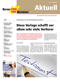 Diese Vorlage schafft vor allem sehr viele Verlierer