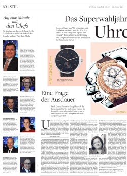 Eine Frage der Ausdauer