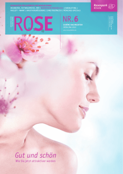 Season-Journal ROSE Nr. 6