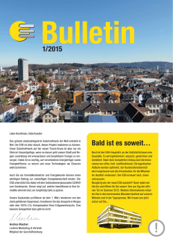 Bulletin Nr. 1/2015