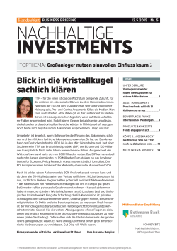 Nachhaltige Investments 05/2015