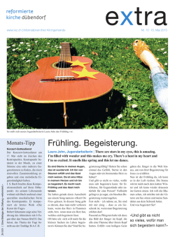 reformiert lokal extra Nr. 10 vom 15. Mai 2015