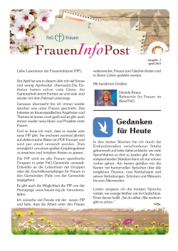 FIP 2015 - Bund Freier evangelischer Gemeinden FeG