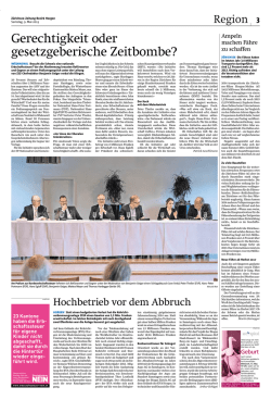 Hochbetrieb vor dem Abbruch