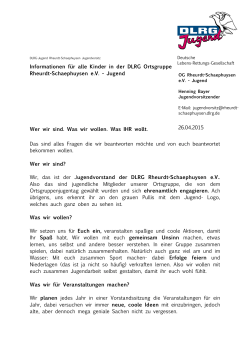 DLRG Jugend Informationen KInder