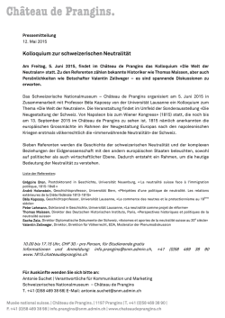 Medienmitteilung (PDF 46KB)