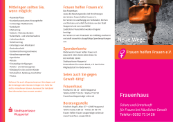 - Frauen helfen Frauen eV ++ Frauenhaus Wuppertal