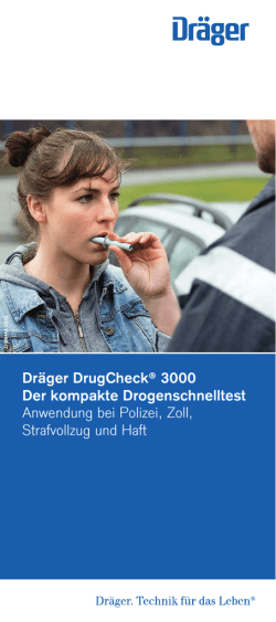 Dr&auml;ger DrugCheck&reg; 3000 Der kompakte Drogenschnelltest